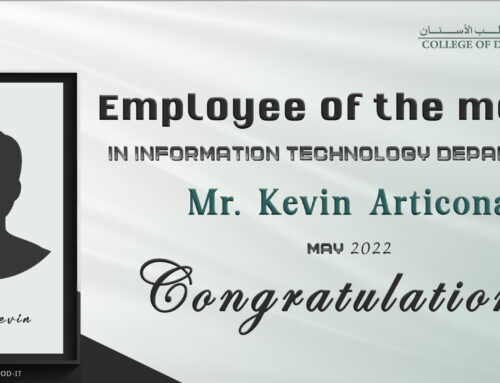 Congratulation Mr. Kevin Articona for Employee of the Month (COD-IT) May 2022